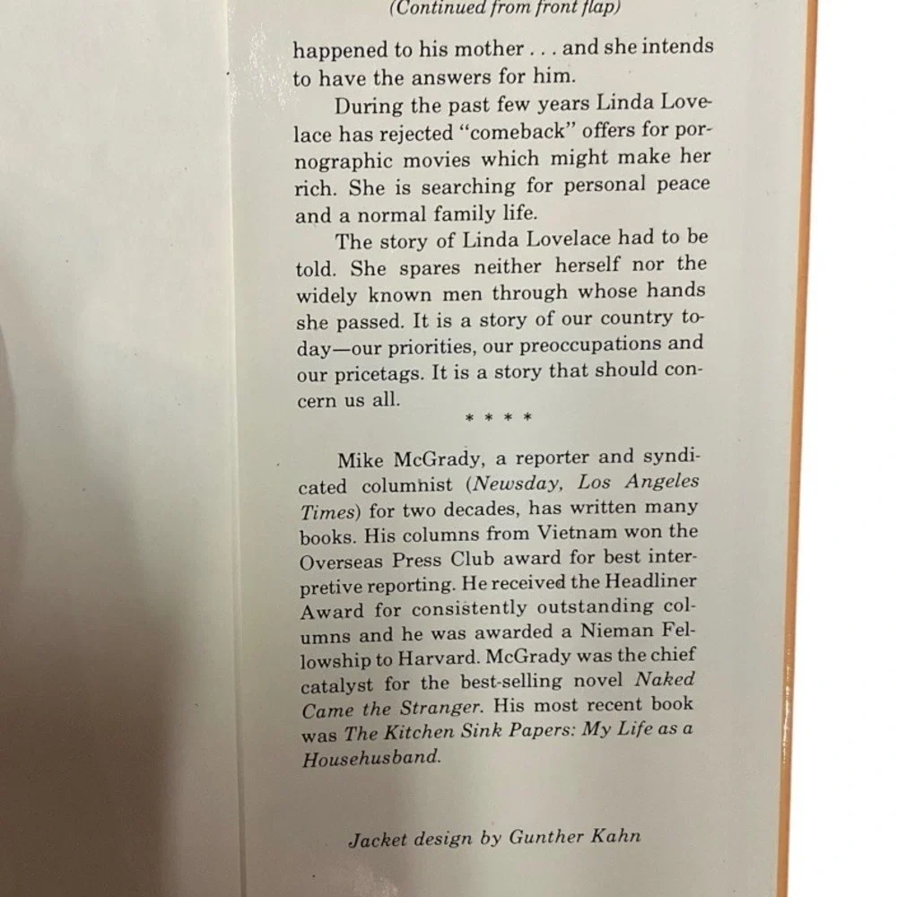 Ordeal An Autobiography by Linda Lovelace Hardcover Mike‎ McGrady